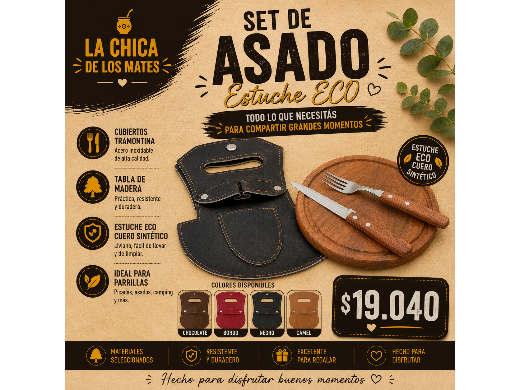 SET PARA EL ASADO