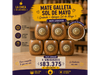 PACK MATE GALLETA APLIQUE SOL DE MAYO + GRABADO