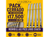 PACK CERRADO BOMBILLA CHATA