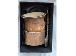 CALABAZA CON BASE CUERO TIENTO