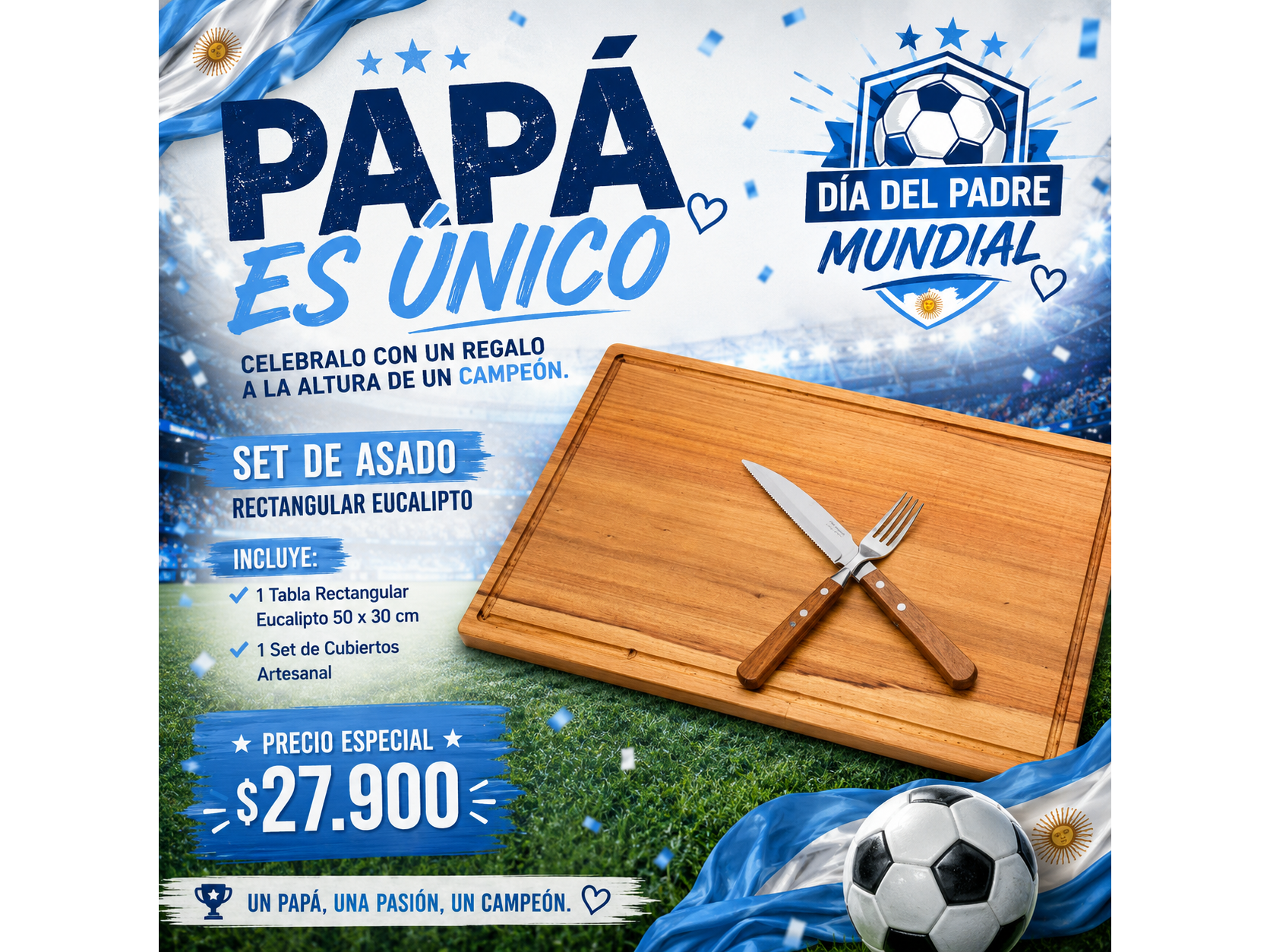 TABLA EUCALIPTO 50 X 30