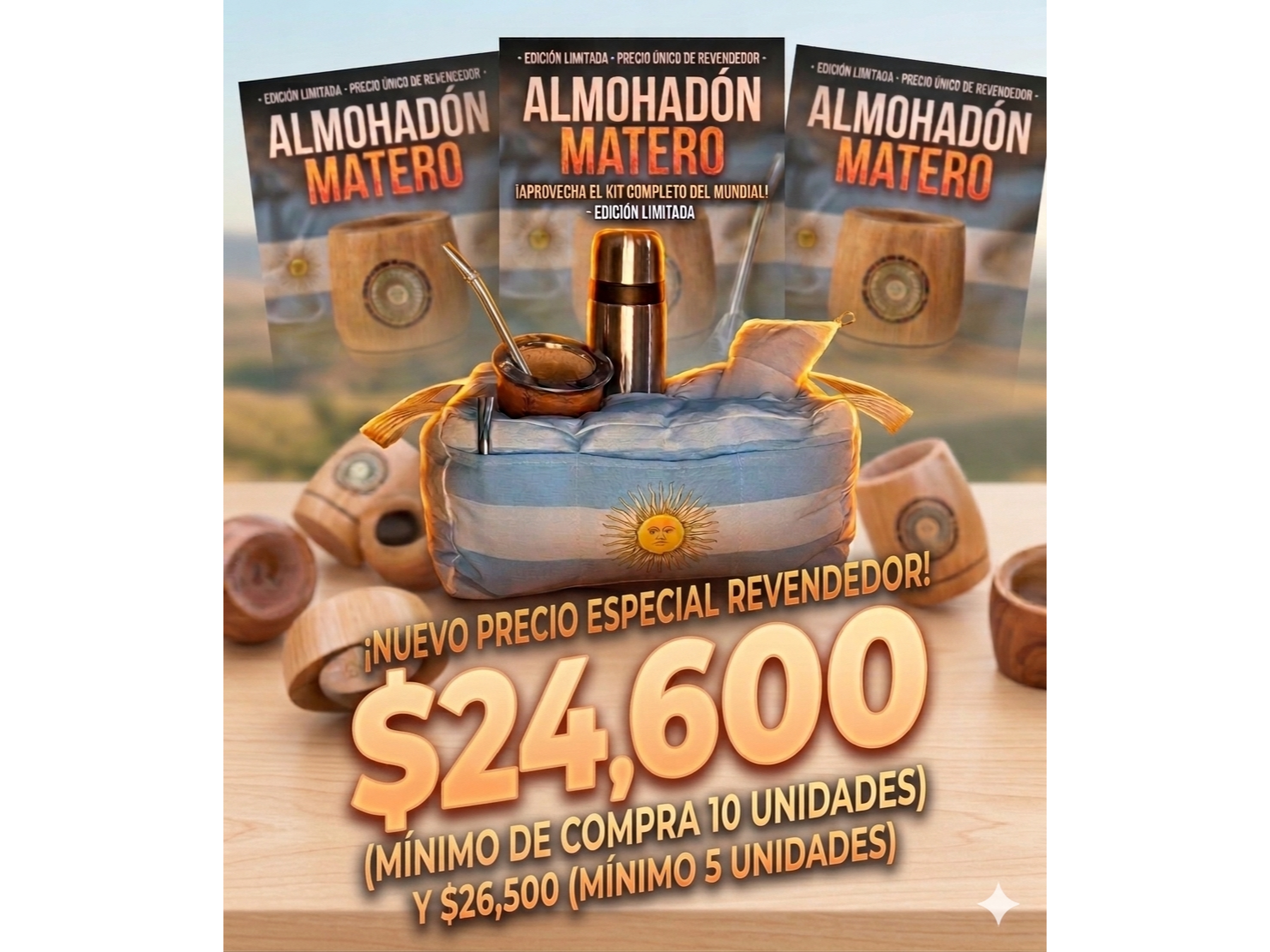 PACK 10 ALMOHADON MATERO