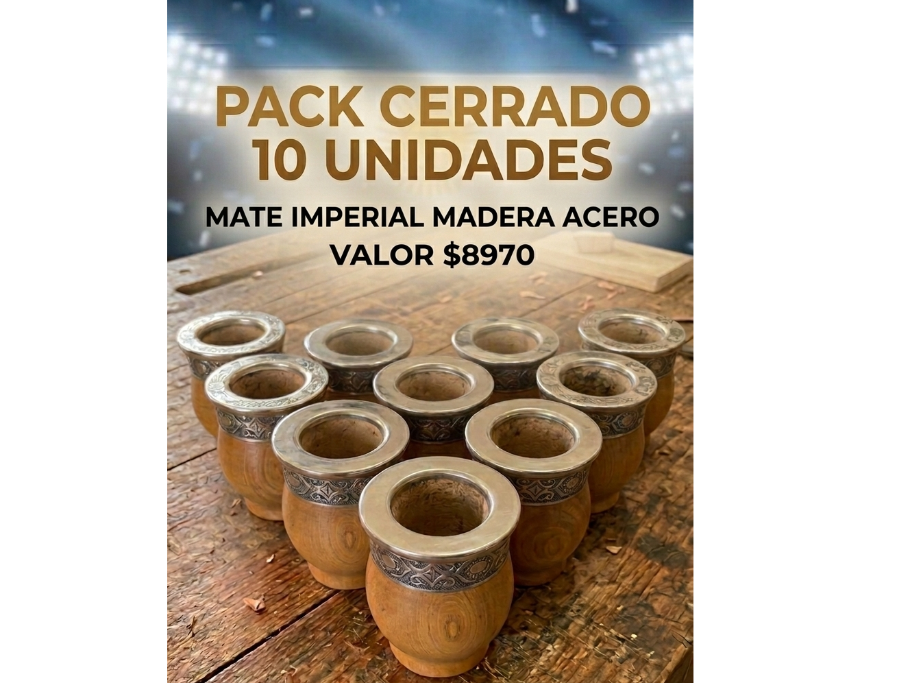 PACK 10 IMPERIAL VIROLA ACERO