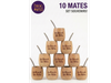 PACK CERRADO 10 MATE + BOMBI + GRABADO