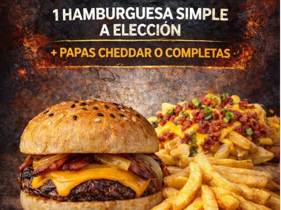 SIMPLE A ELECCION + PAPAS COMPLETAS