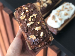 Budin de avena y chocolate