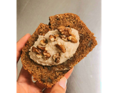 Budin vegano zanahorias y nueces