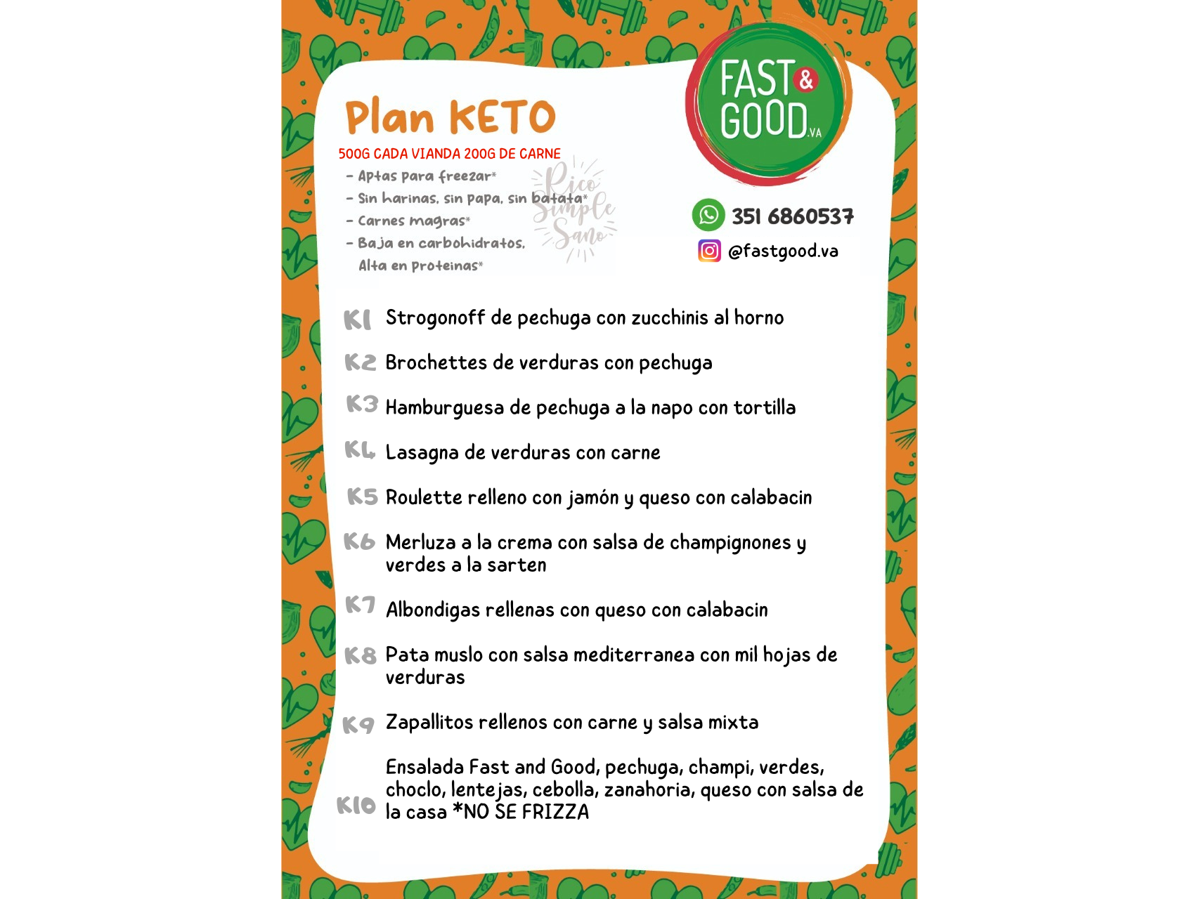 VIANDAS KETO - descenso rapido