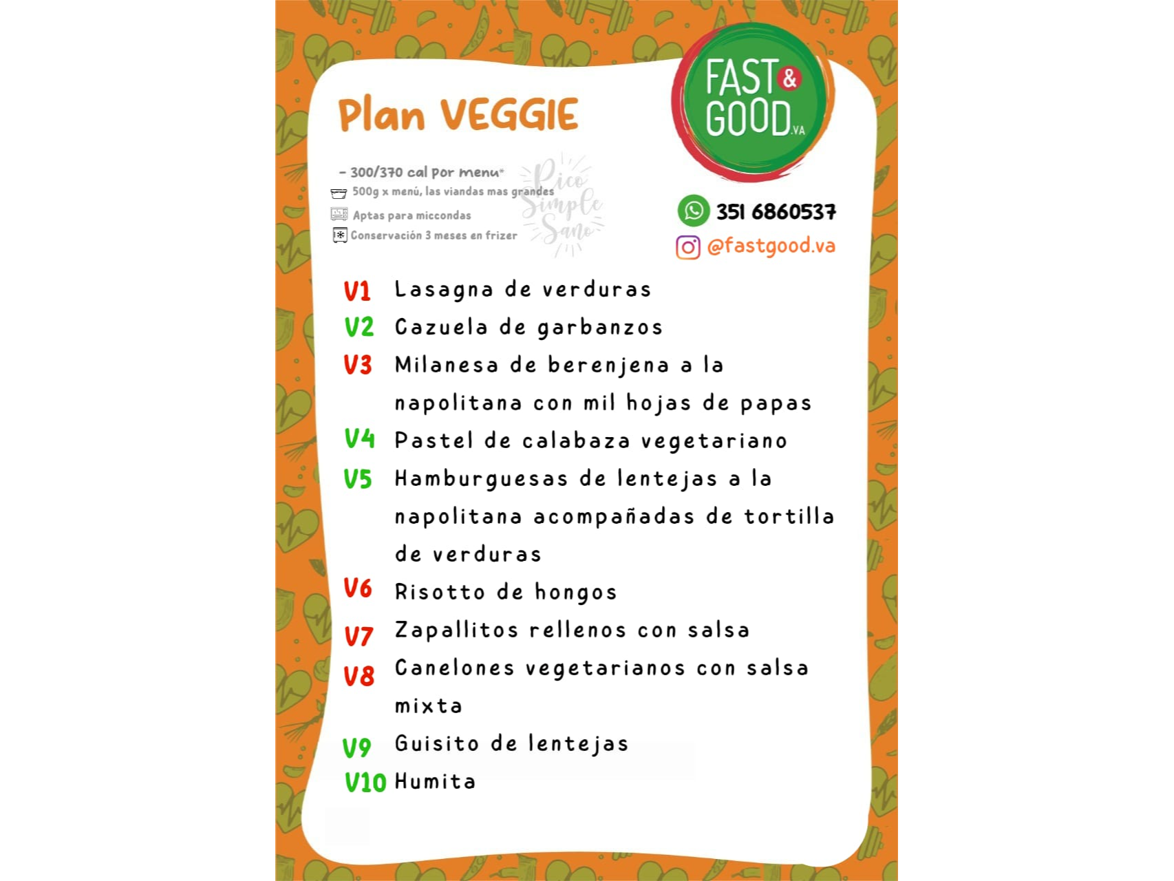 PLAN VEGETARIANO