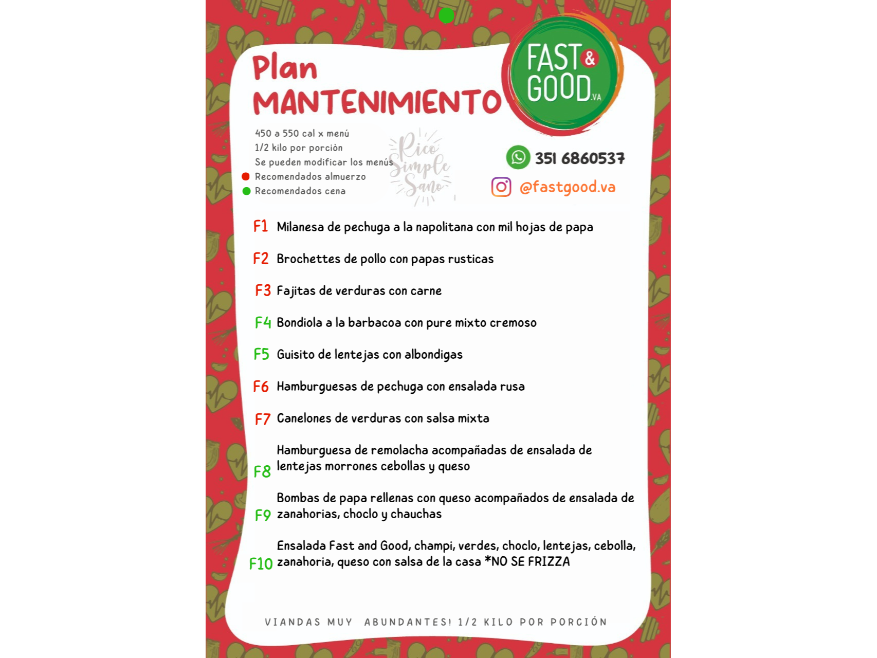 PLAN MANTENIMIENTO . FITNESS
