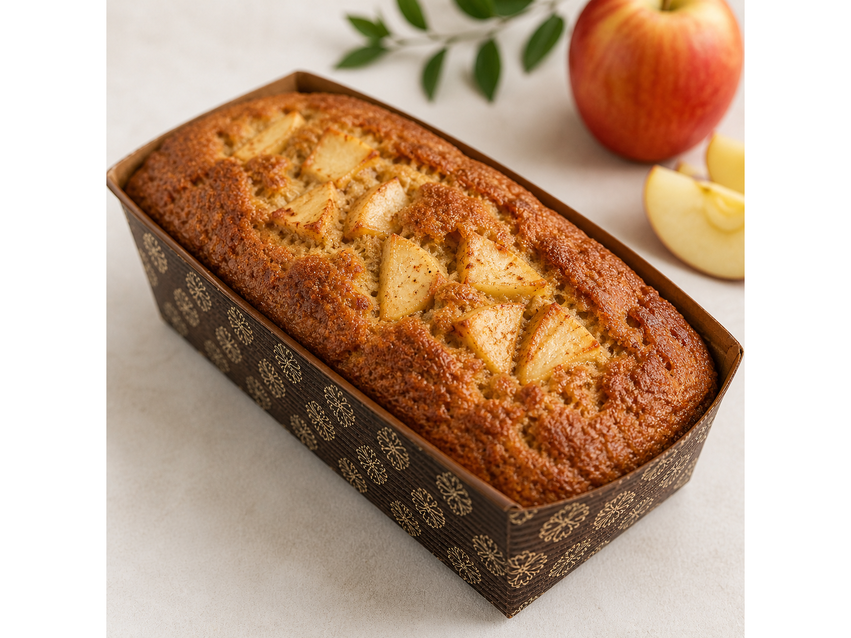 Budin de avena y crumble manzanas