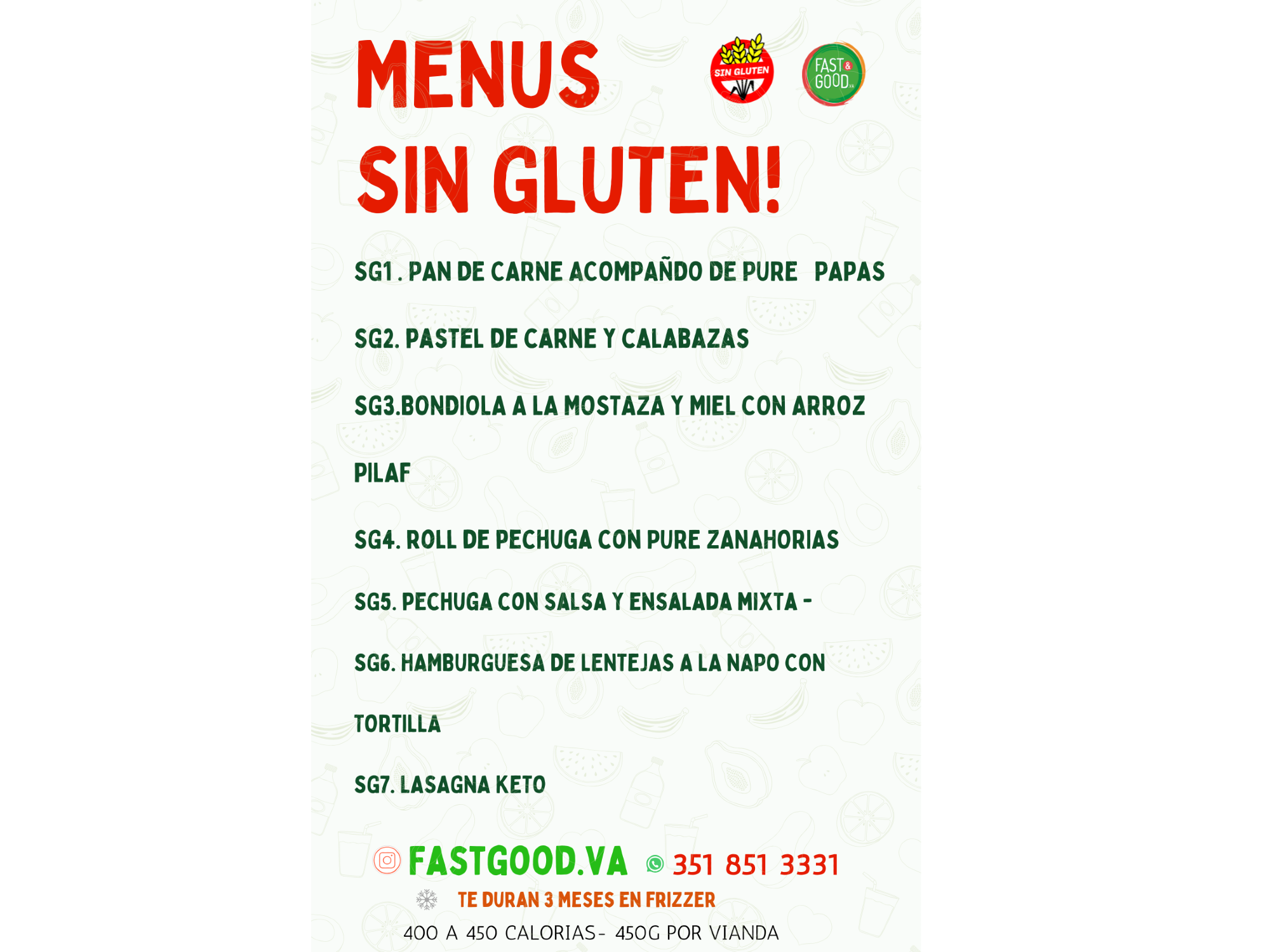 PLAN  SIN GLUTEN