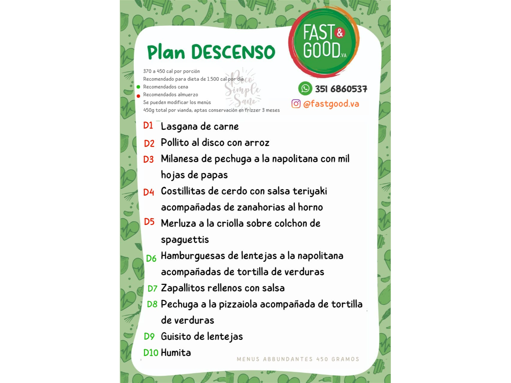 PLAN DESCENSO TRADICIONAL