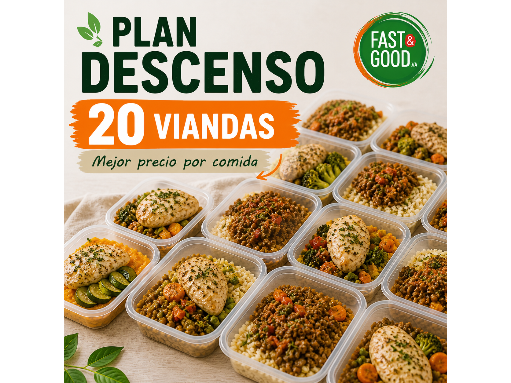 20 VIANDAS DESECENSO