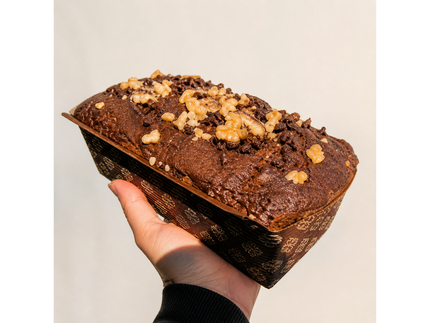 Budin avena, banana y chips de chocolate de Fast and Good Viandas Saludables