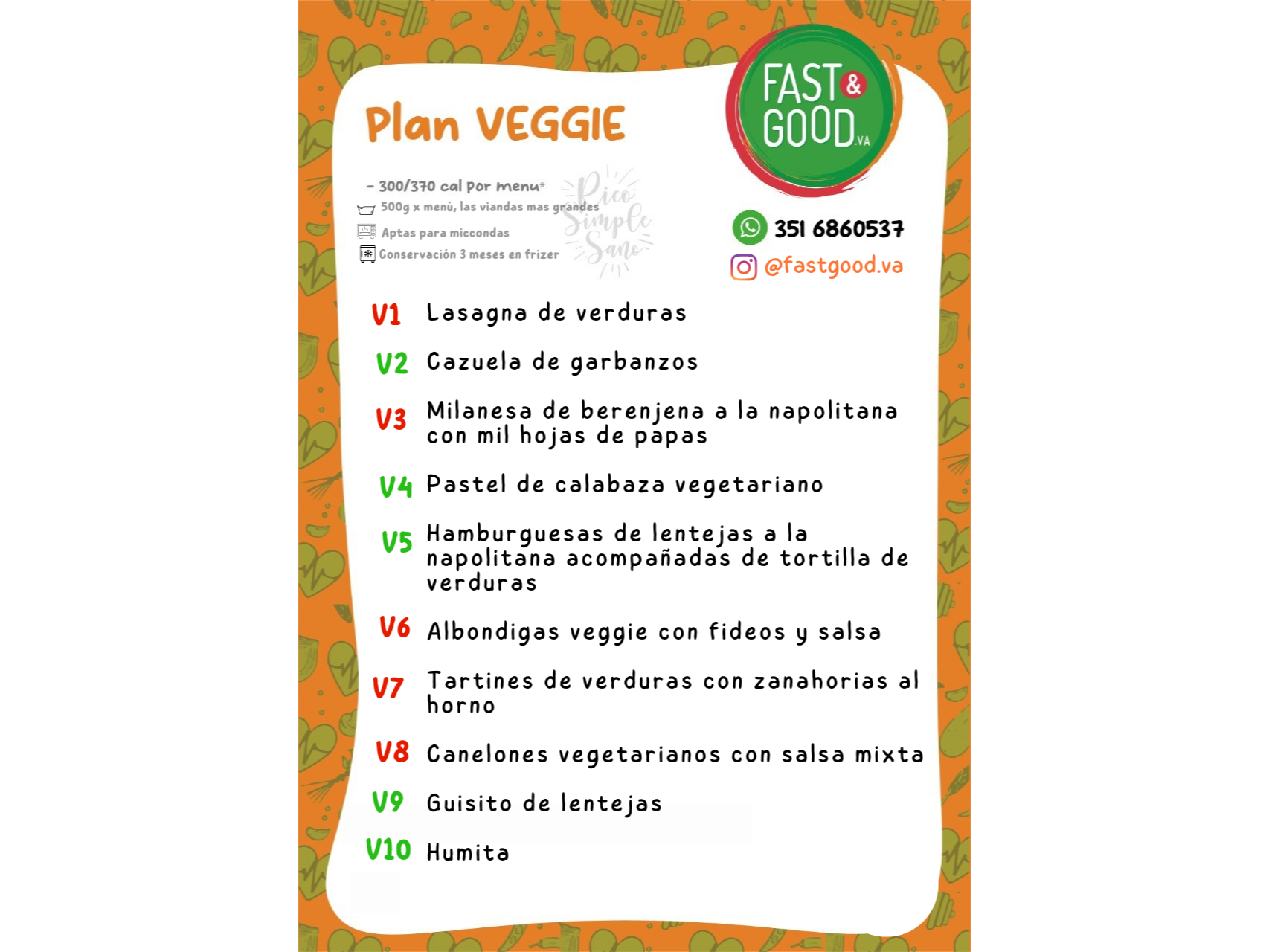 PLAN VEGETARIANO