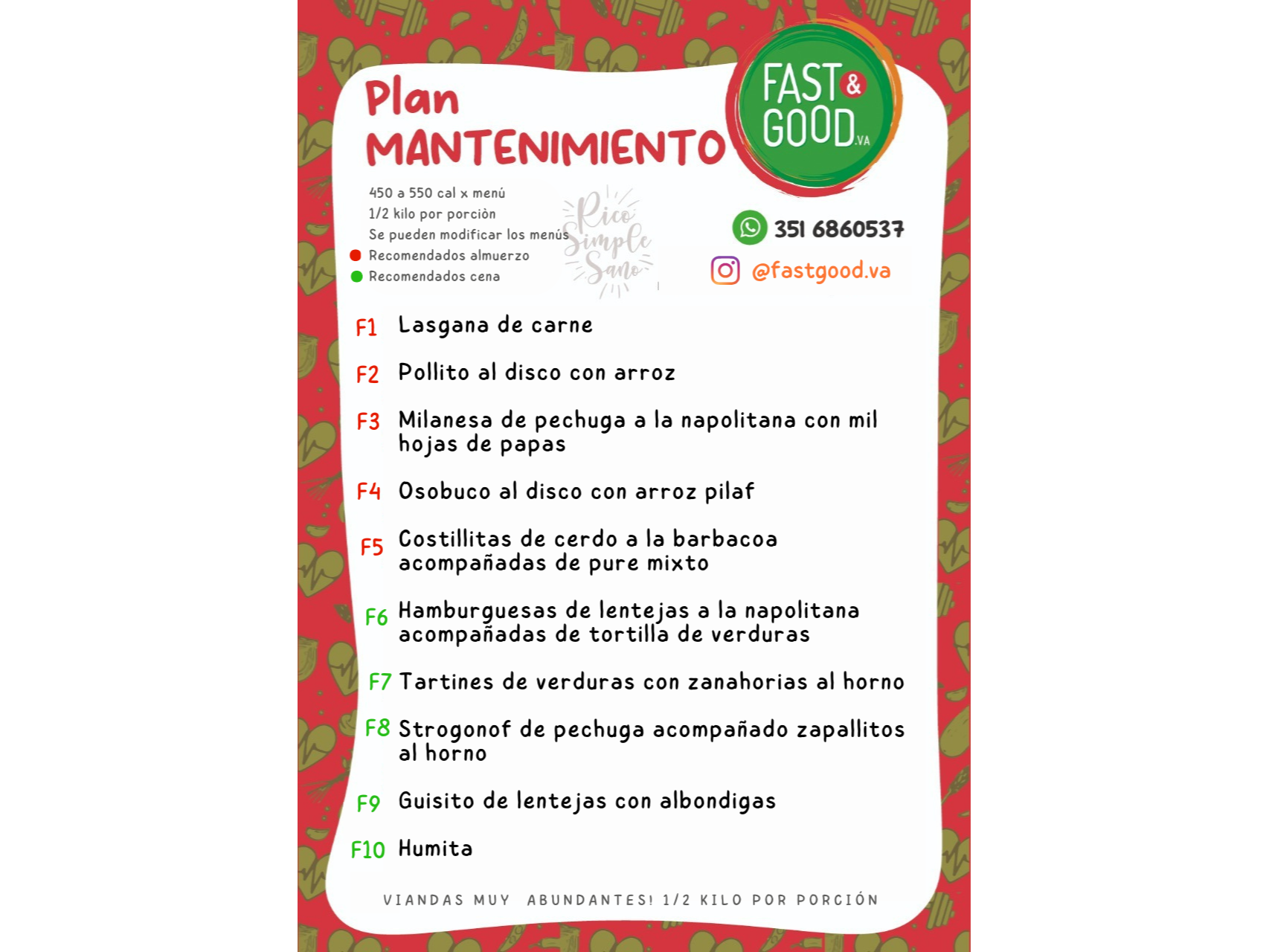 PLAN MANTENIMIENTO . FITNESS