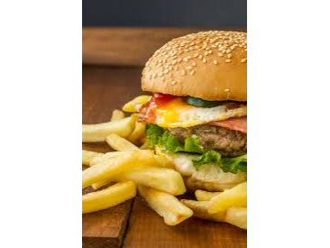 HAMBURGUESA DOBLE CARNE CON PAPAS