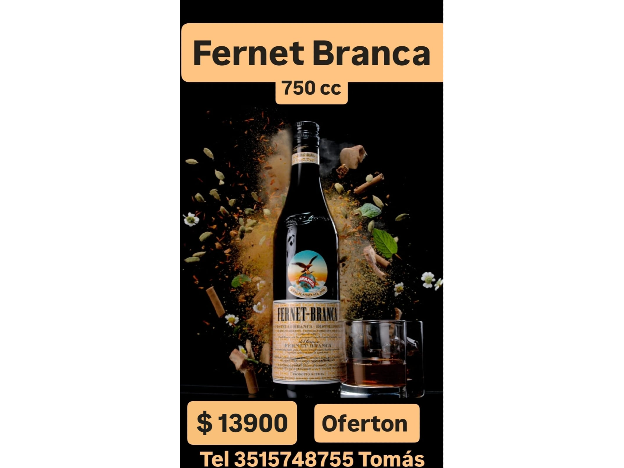 Fernet Branca 750cc