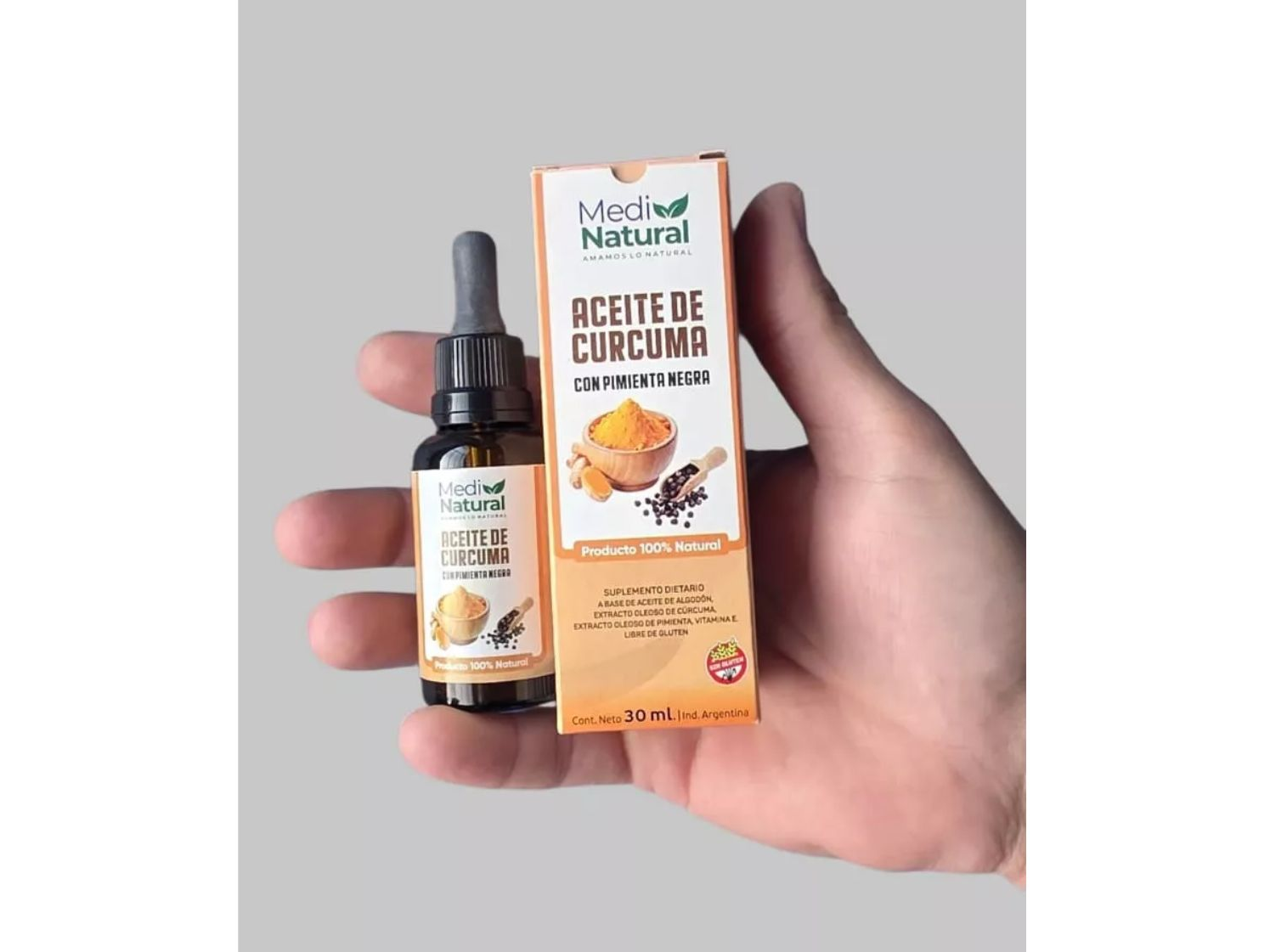 Aceite de curcuma y pimienta 30 cc