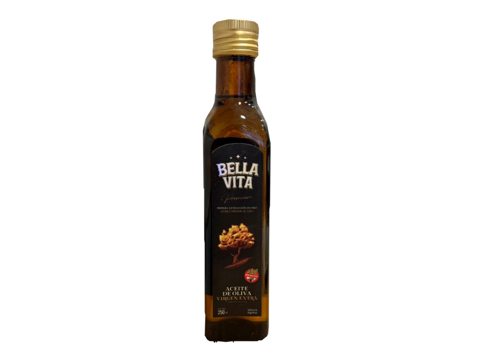 Aceite de oliva Bella Vita virgen extra premium 250 cc
