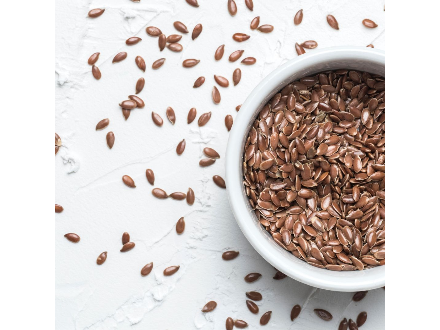 Semilla de lino marron