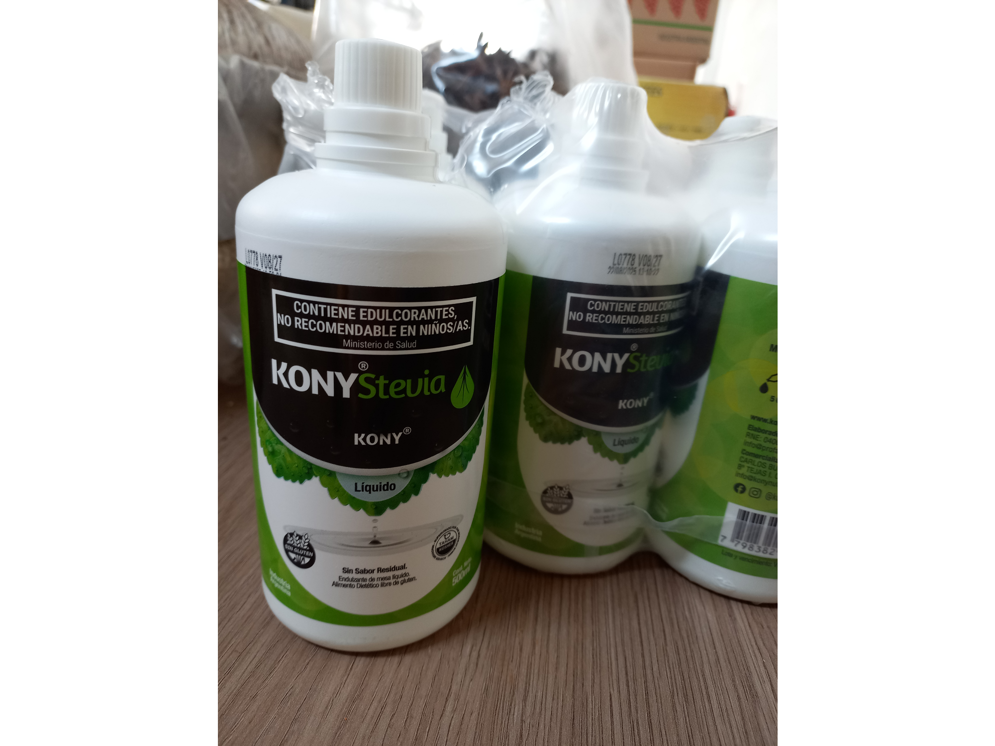 Edulcorante kony con stevia