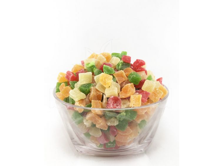 Anana en cubos multicolor