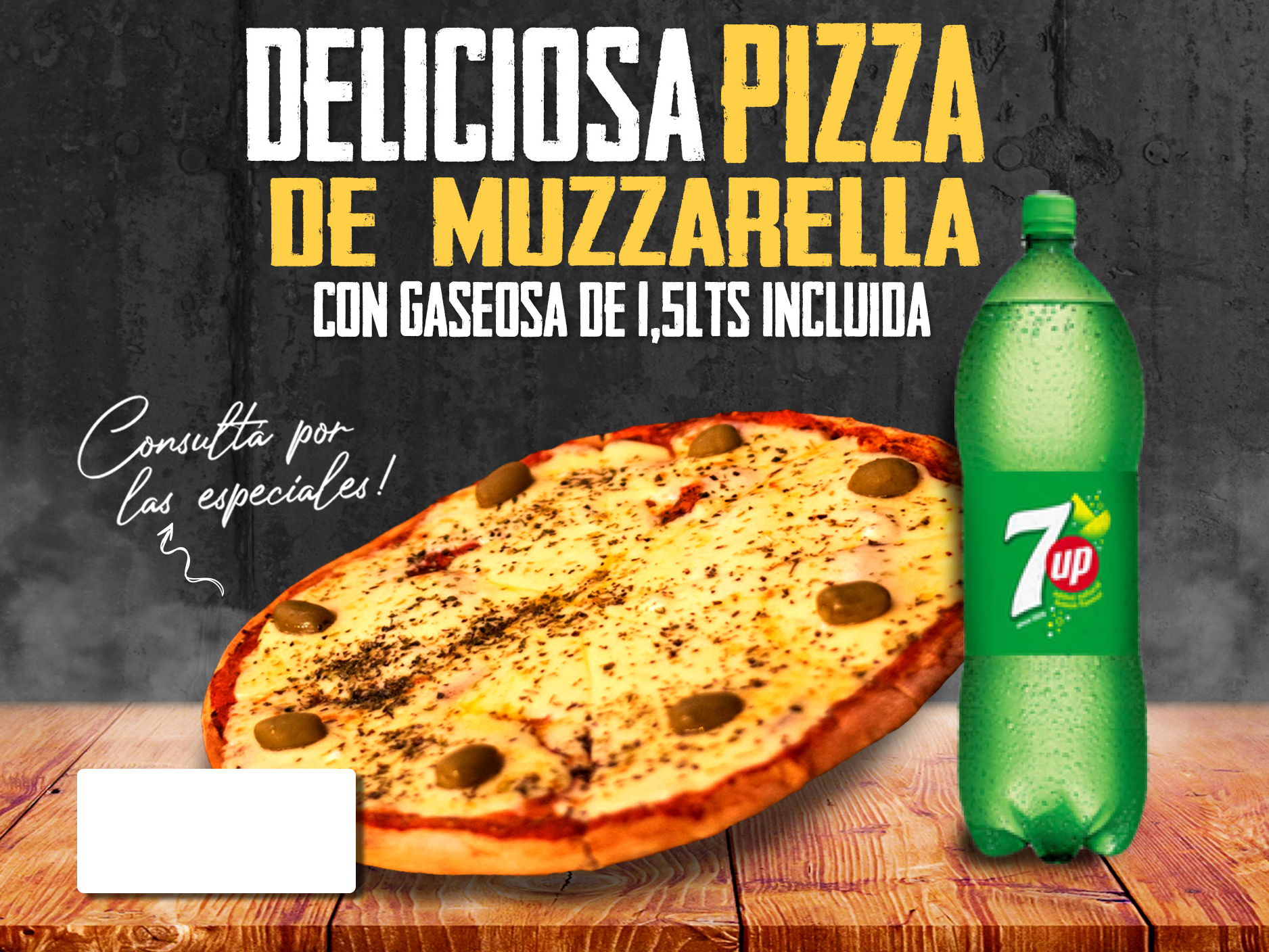 Muzzarella  +  1.5 Ls