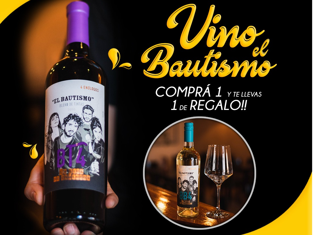 Promo de vinos el bautismo 1 + 1