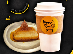 Café grende + budín de pan