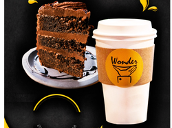 Café doble + porción de torta