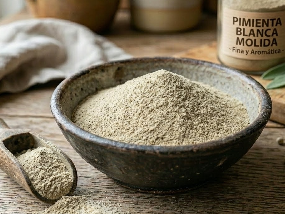 Pimienta blanca molida