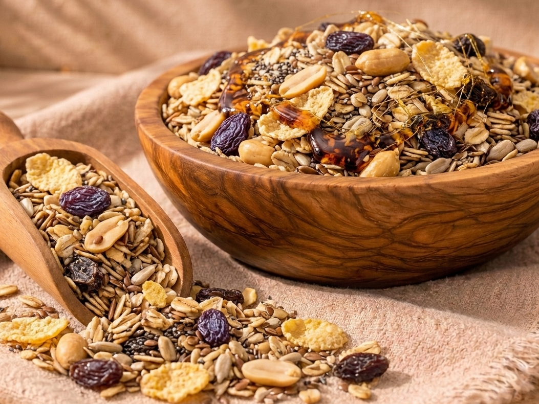 Granola clásica con pasas de uva
