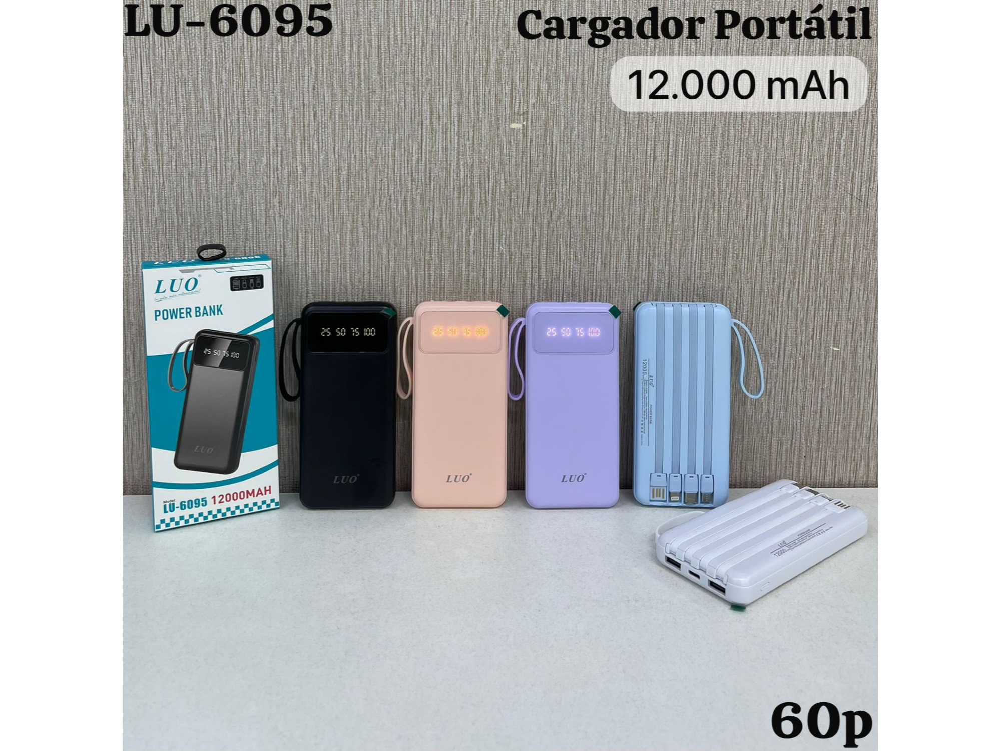 CARGADOR PORTATIL 12.000 MHA