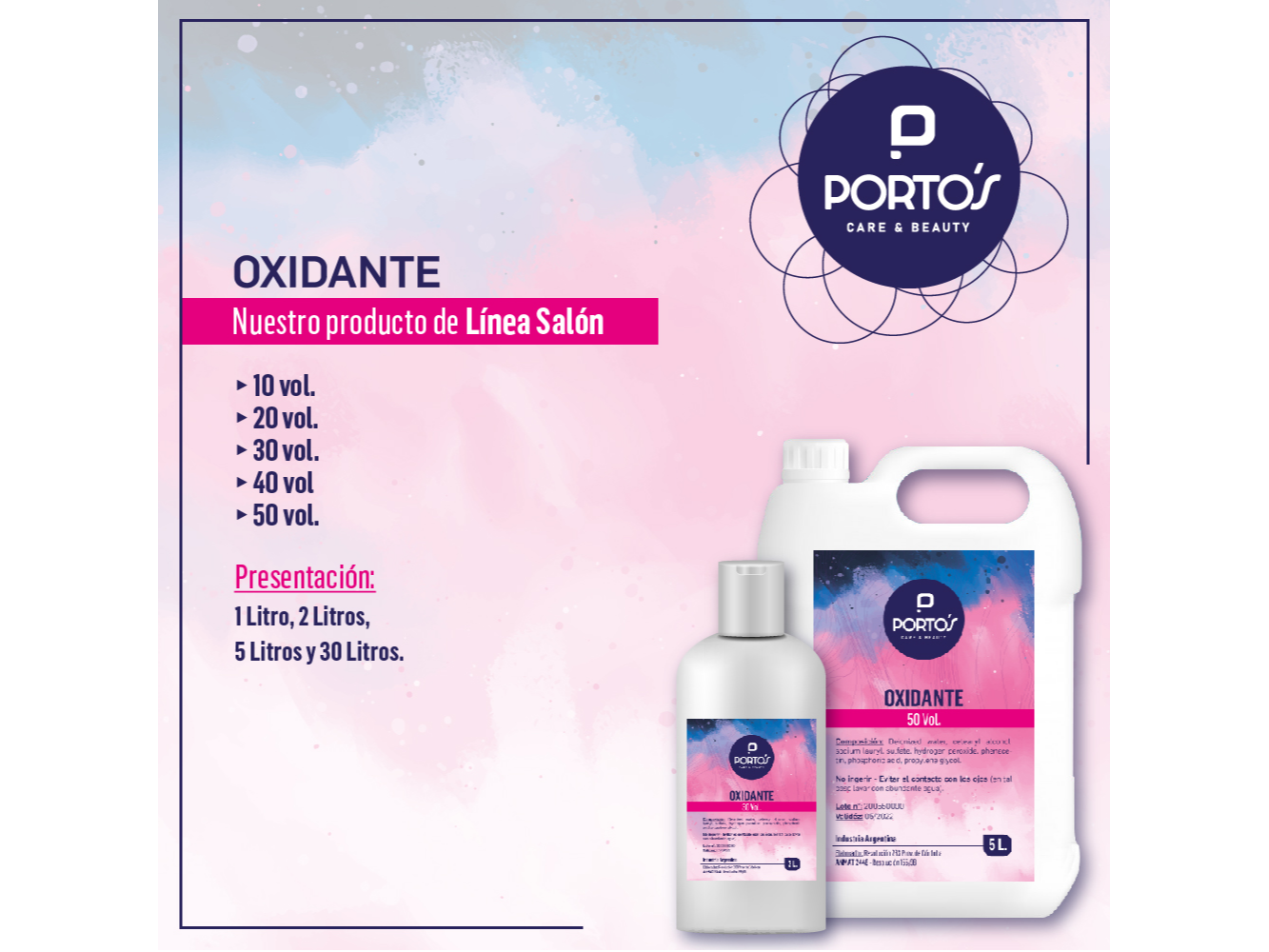 Oxidante 10 Vol. de Porto's Care & Beauty