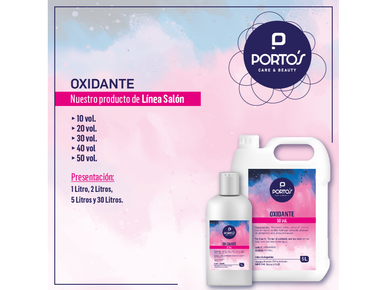 Oxidante 20 Vol. de Porto's Care & Beauty