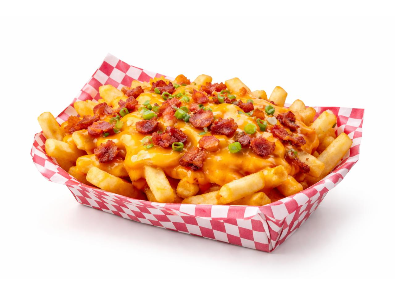 PORCIÓN PAPAS CON CHEDDAR Y BACON