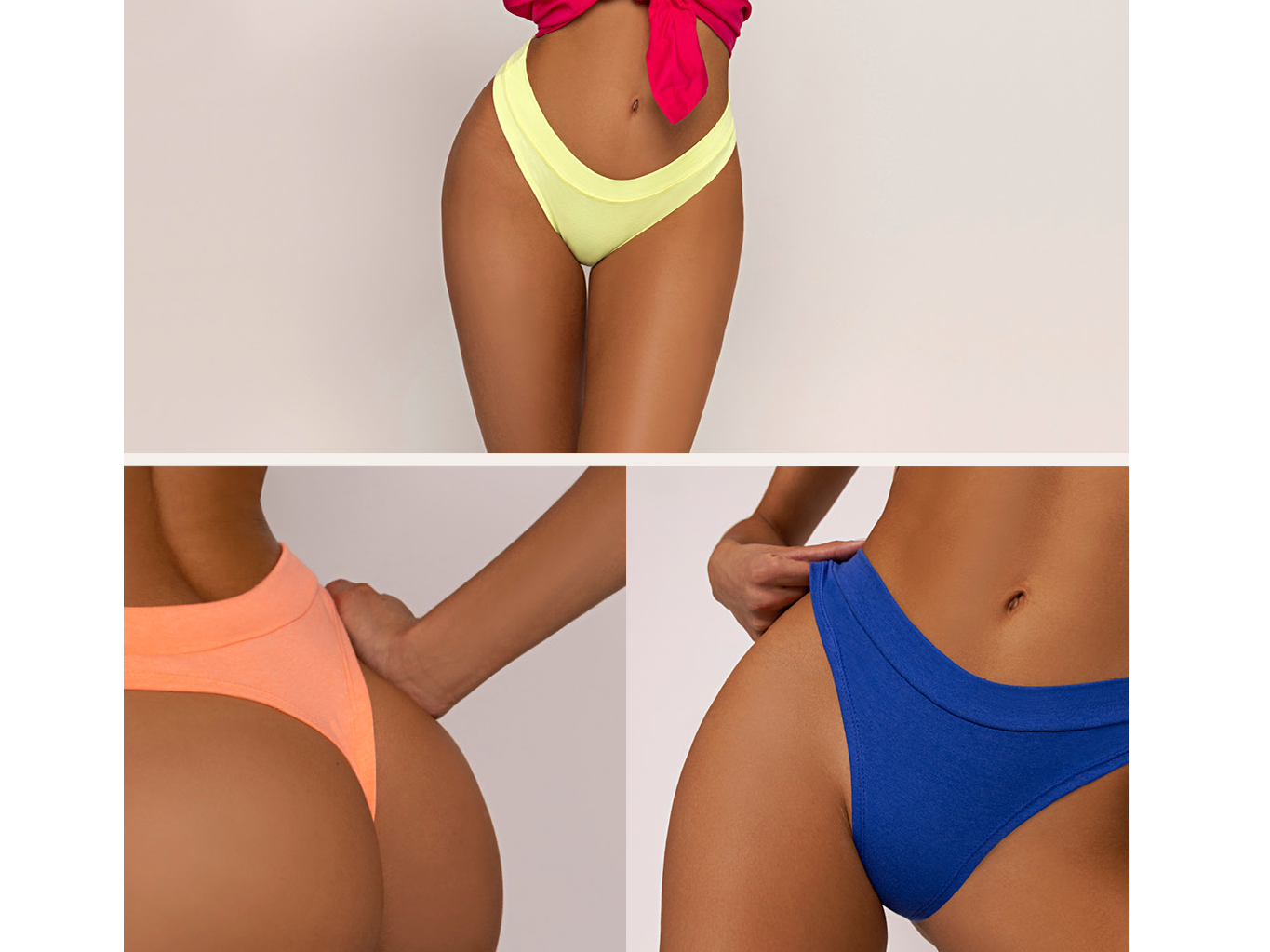 Pack x 3 Colaless de algodón Brigitte