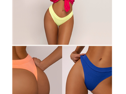 Pack x 3 Colaless de algodón Brigitte