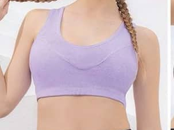 Top deportivo de vaplex con realce interno y elastico embutido Melífera