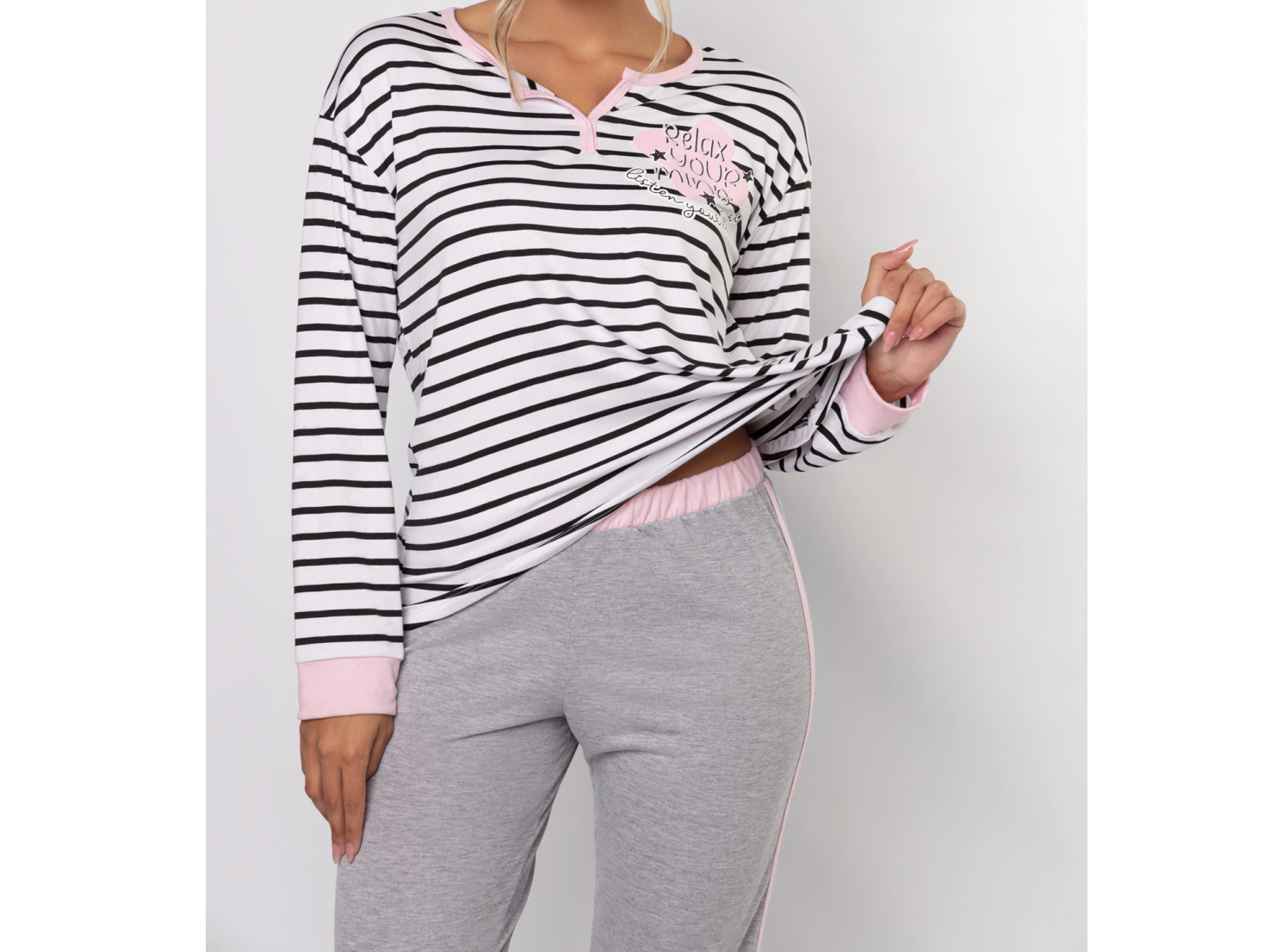 Pijama manga larga SO PINK