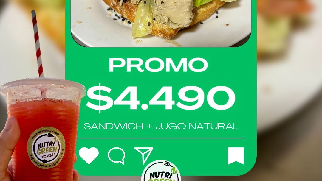 Promo sandwich + Jugo natural