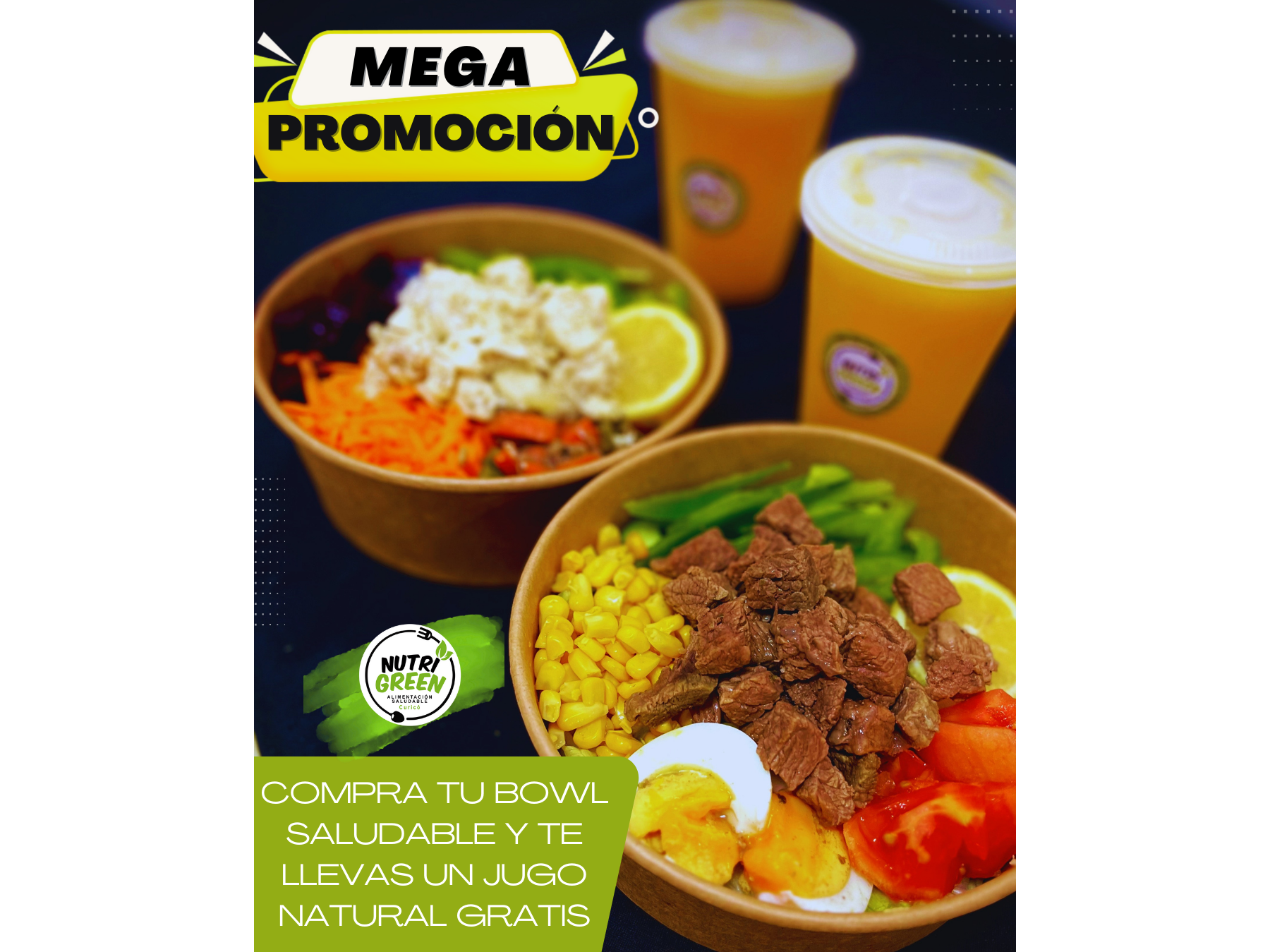 Promo bowl+ jugo natural