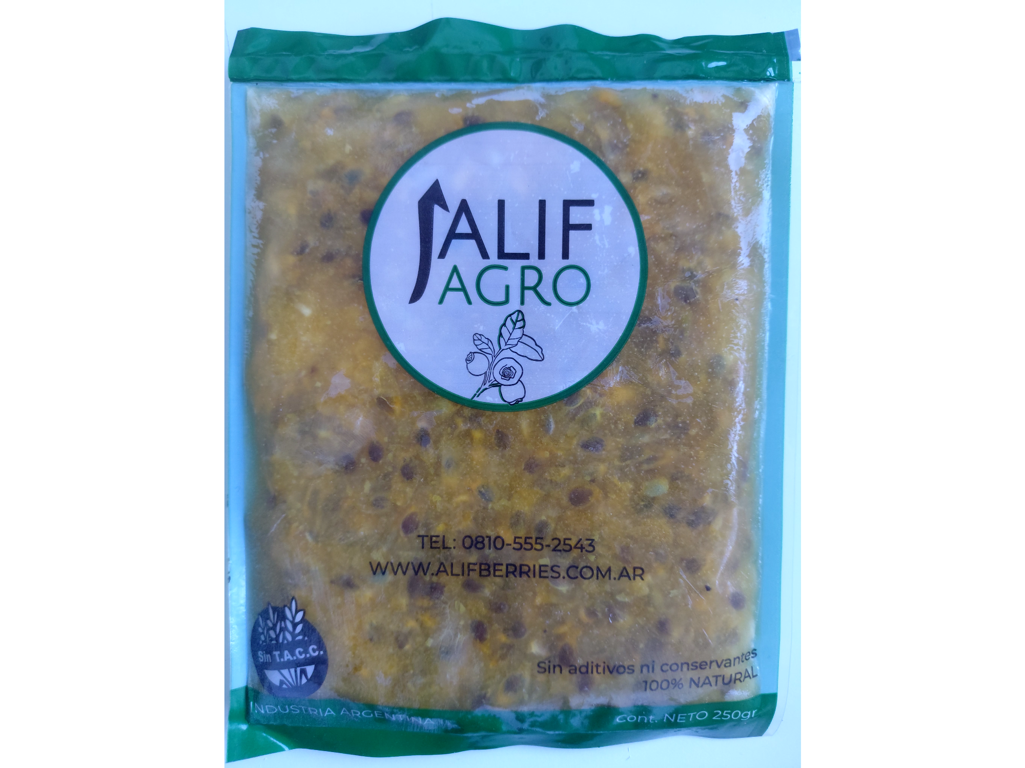 Pulpa de maracuya 250 gr.