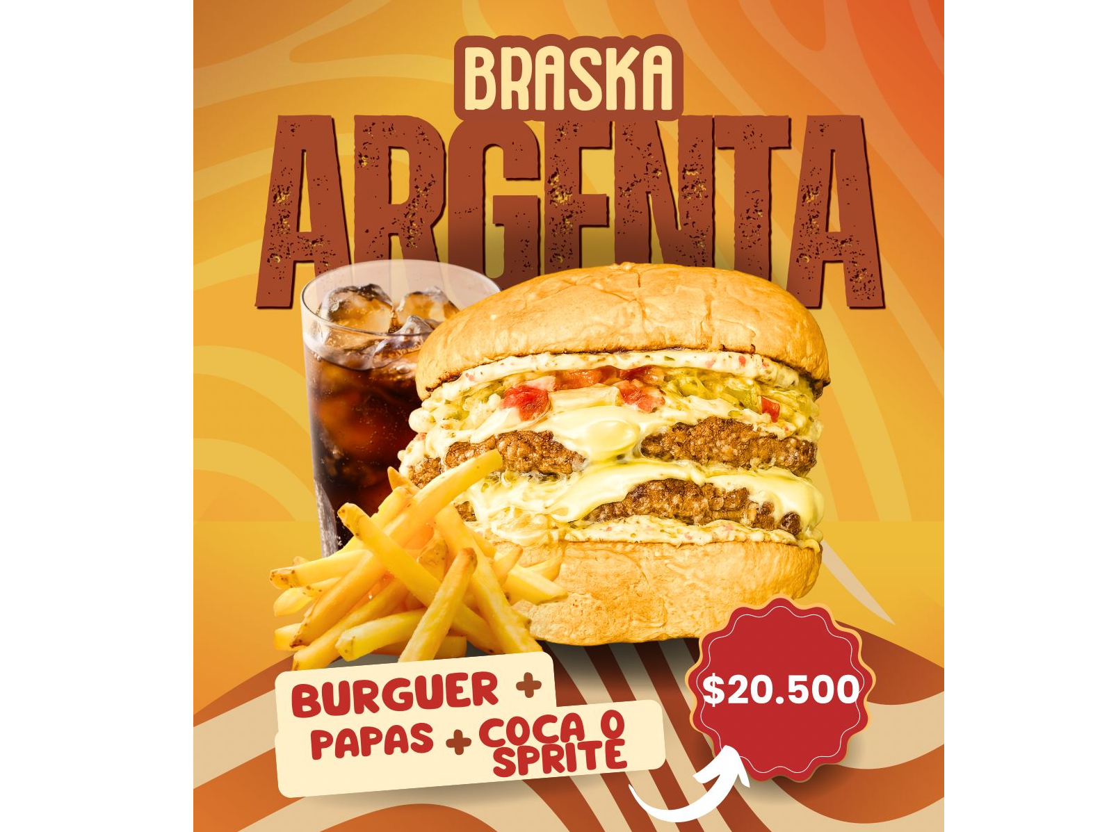 Combo braska argenta