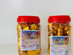 TARRO DE MONEDAS DE CHOCOLATE "CHICAS" X 300unid - COD.: 2124