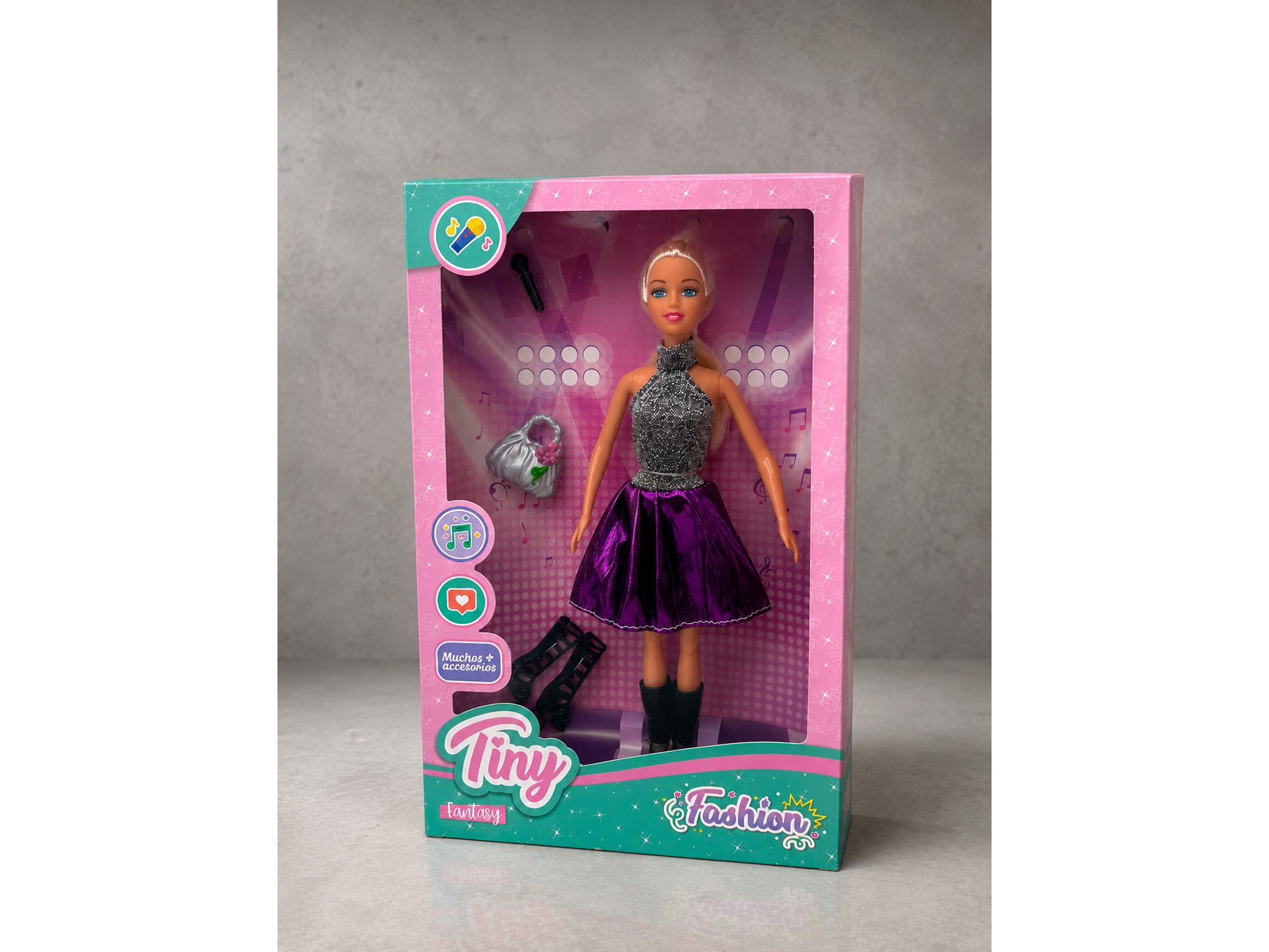 MUÑECA "TINY" FASHION NOCHE DE CANTANTE COD-2966