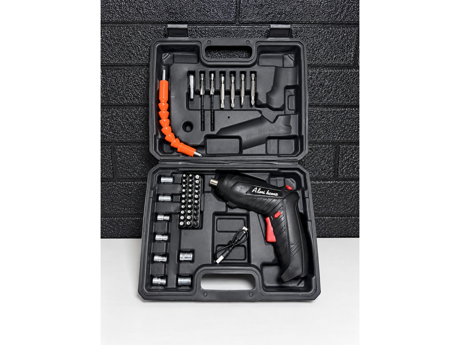 DESTORNILLADOR ELECTRICO RECARGABLE VALIJA PLASTICA - COD.:1610