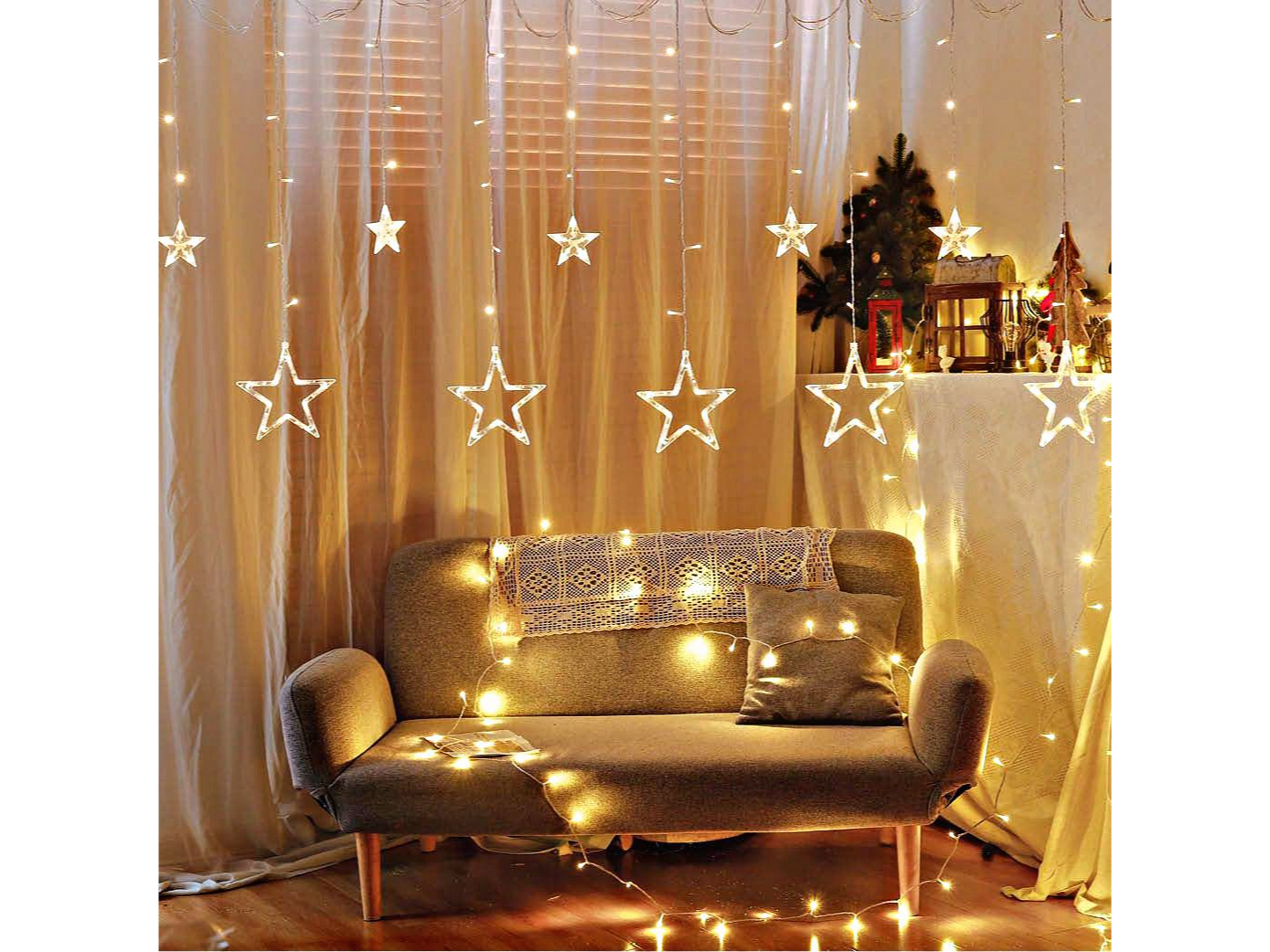 CORTINA DE LUCES ESTRELLA "CALIDA" LN-125 - COD.:2207